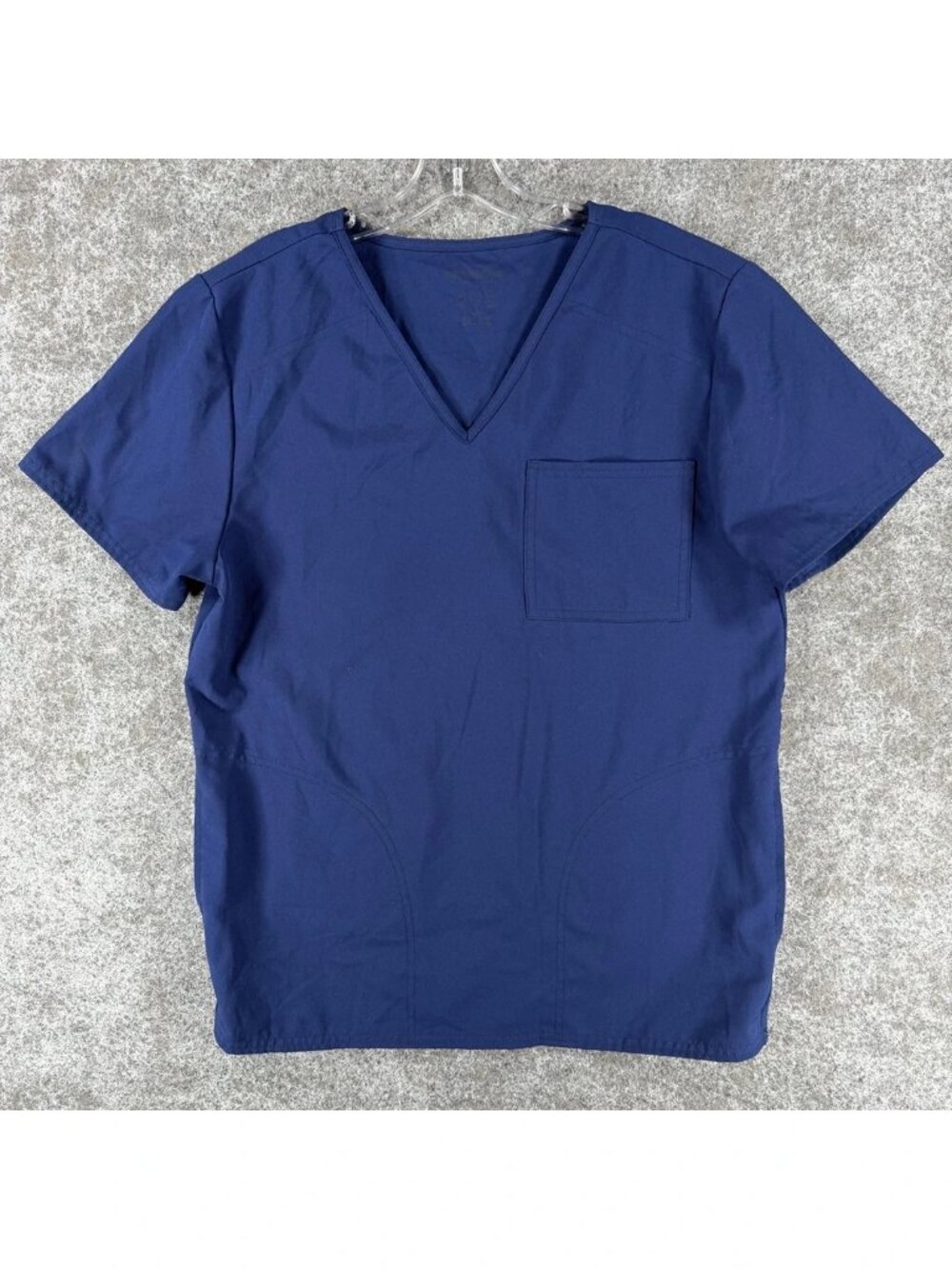 Scrubstar V-Neck Scrub Top Mens S‎ Indigo Blue Ultimate Stretch Antimicrobial